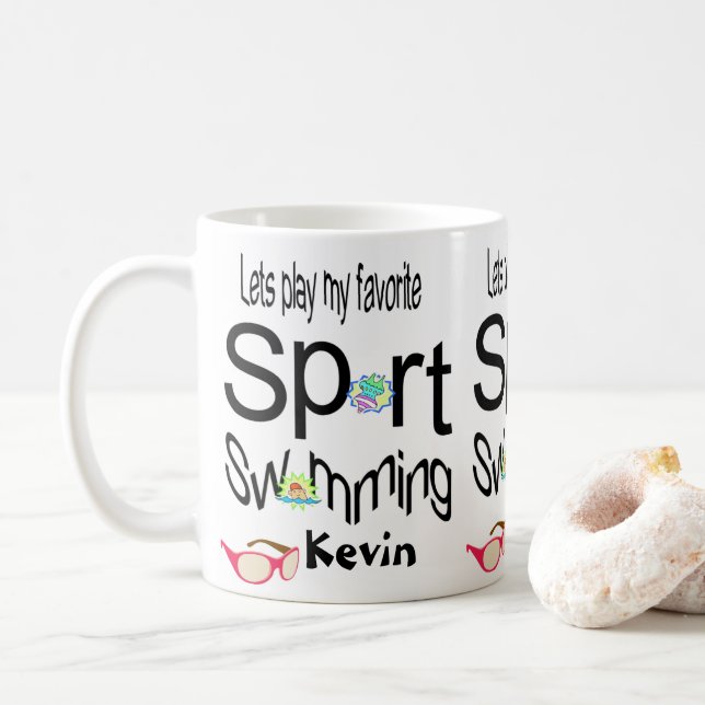 Swimming Mugs Sports (With Donut)