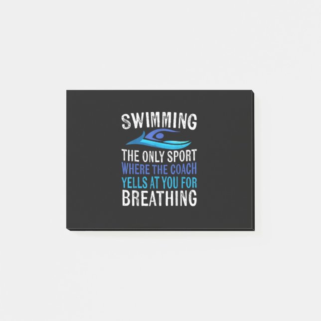 Swimming Only Sport Where  Coach Swimmer Gifts Post-it Notes (Front)