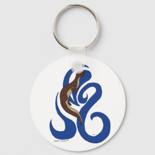 Swimming Otter Keychain