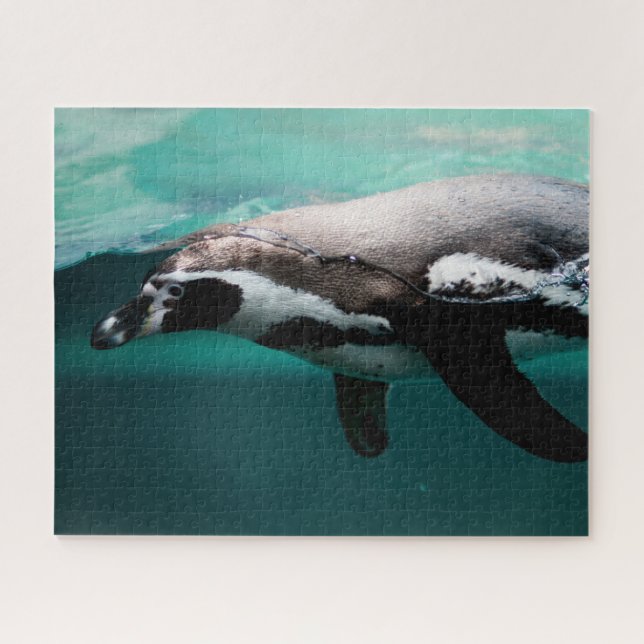 Swimming Penguin, Jigsaw Puzzle (Horizontal)