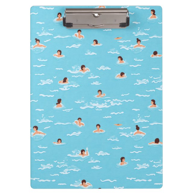 swimming people clip board (Front)