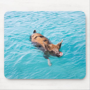 Swimming pig of Exuma Mouse Mat