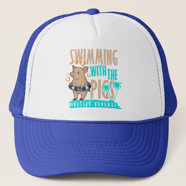 Swimming Pigs Vacation Nassau Bahamas Hat Cruise (Front)