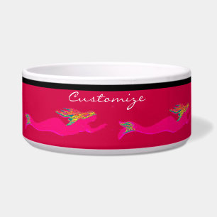 swimming pink mermaids