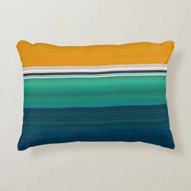 Swimming Pool Abstract Art Decorative Cushion (Front)