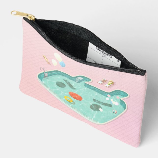 Swimming Pool Accessory Pouch (Open)