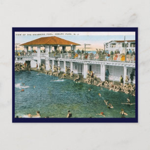 Swimming Pool, Asbury Park, NJ Vintage Postcard