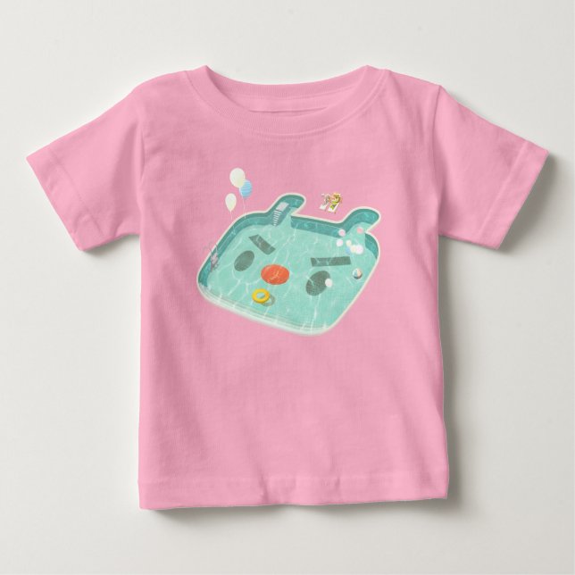 Swimming Pool Baby T-Shirt (Front)