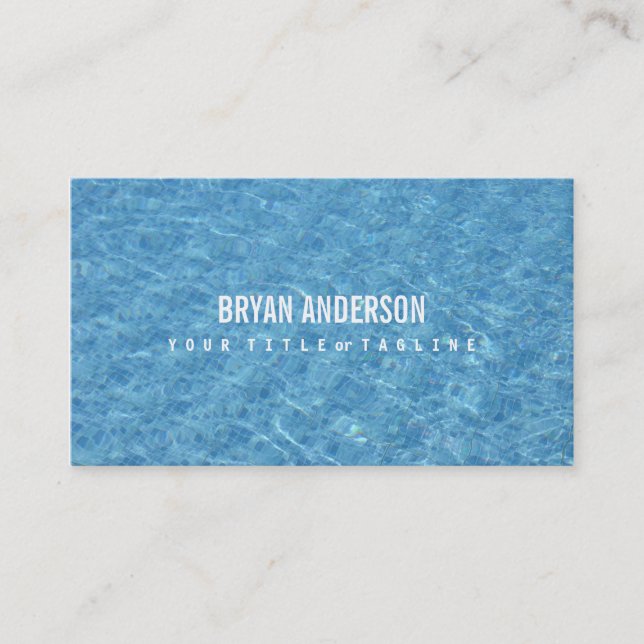 Swimming Pool Business Card (Front)