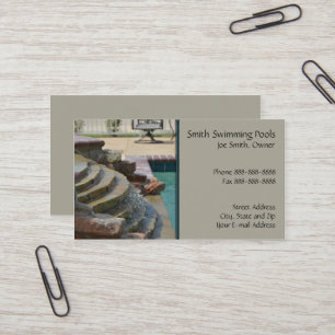 Swimming Pool Business Card