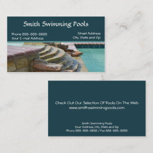 Swimming Pool Business Card