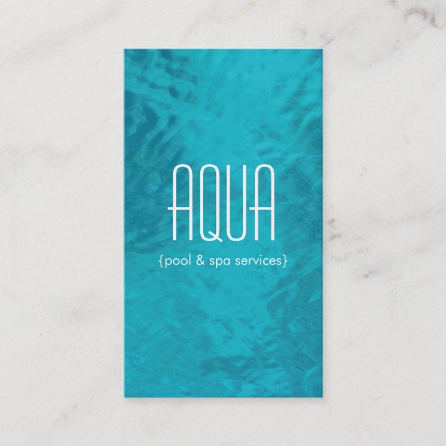 Swimming Pool Business Card (Front)