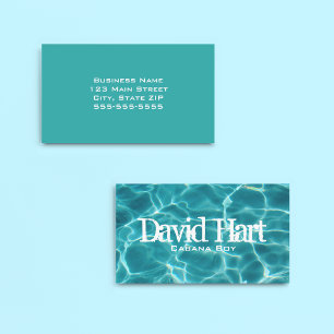 Swimming Pool Business Card