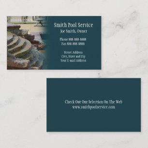 Swimming Pool Business Card