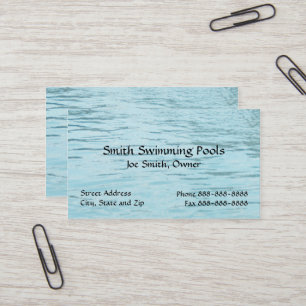 Swimming Pool Business Card