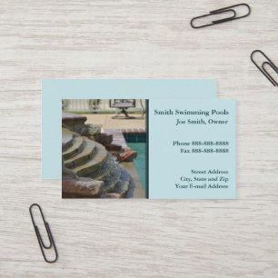 Swimming Pool Business Card