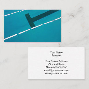Swimming pool business card template design