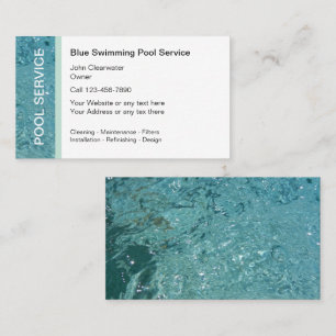 Swimming Pool Business Cards