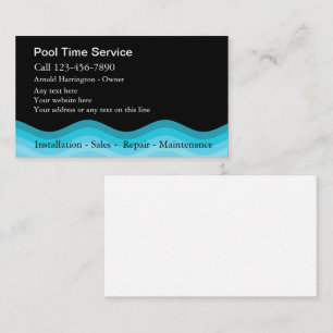 Swimming Pool Business Cards
