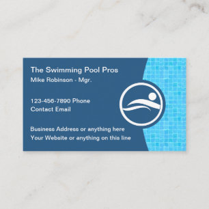 Swimming Pool Business Cards Online