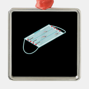 Swimming Pool Face Mask Masks Meme Gag T-Shirt Metal Tree Decoration