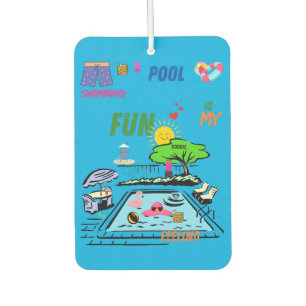 Swimming Pool Fun Car Air Freshener