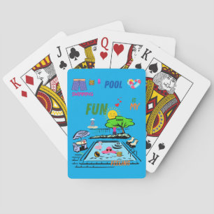 Swimming Pool Fun Playing Cards