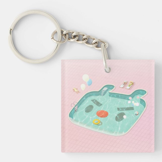 Swimming Pool Key Ring (Front)