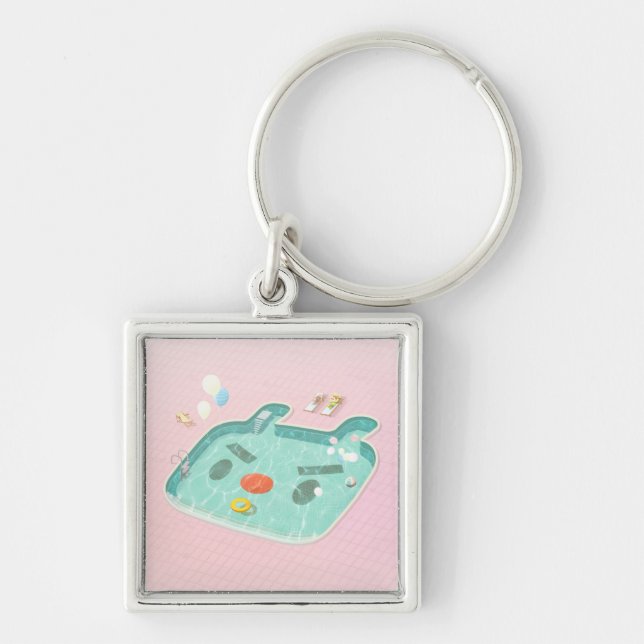 Swimming Pool Key Ring (Front)