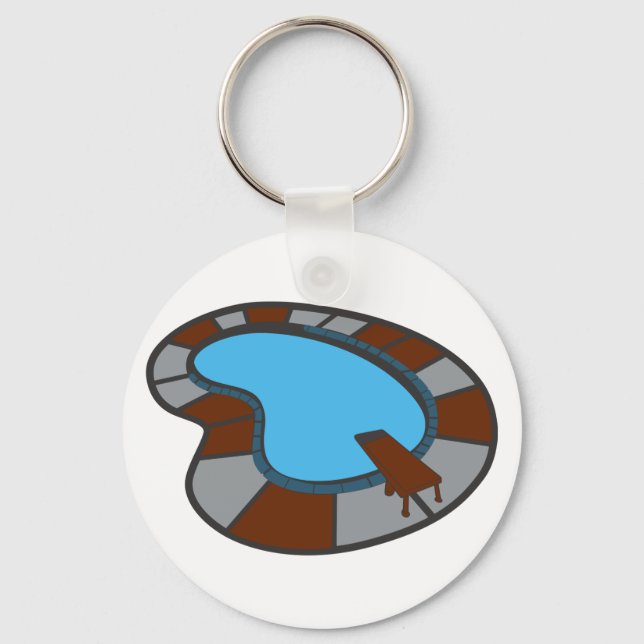 Swimming Pool Key Ring (Front)