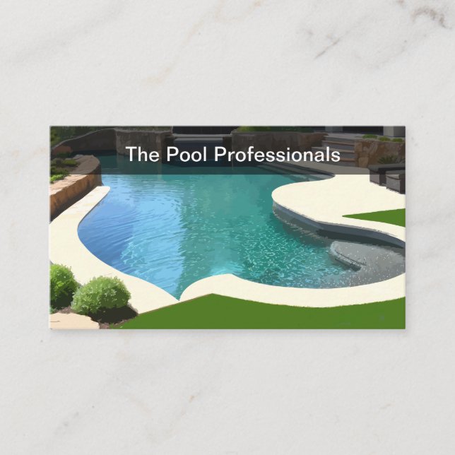 Swimming Pool New Business Cards (Front)