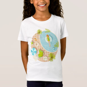 Swimming pool party girl in bikini summer beach T-Shirt