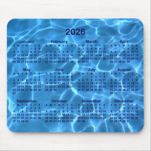 Swimming Pool Photo 2026 Calendar Mouse Mat