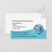 Swimming Pool Screen Repair Business Cards (Front/Back)