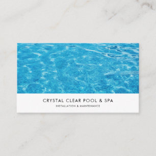 Swimming Pool Service  Business Card