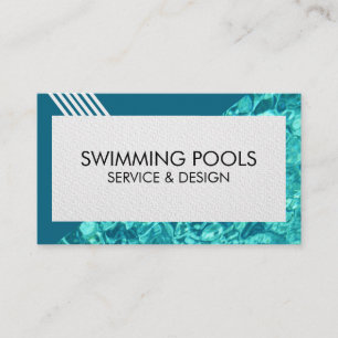 Swimming Pool  Services  Business Card