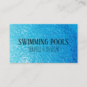 Swimming Pool  Services  Business Card