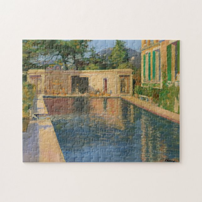 Swimming Pool, Southern France | Sir John Lavery Jigsaw Puzzle (Horizontal)