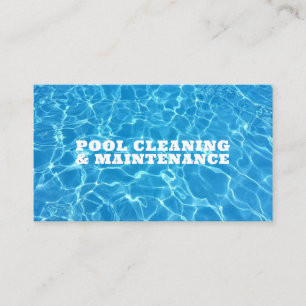 Swimming Pool & Spa Cleaning Maintenance Service Business Card