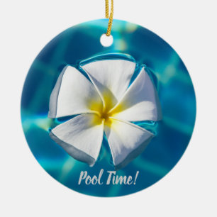 Swimming Pool Sparkling Water with Flower gift Ceramic Tree Decoration