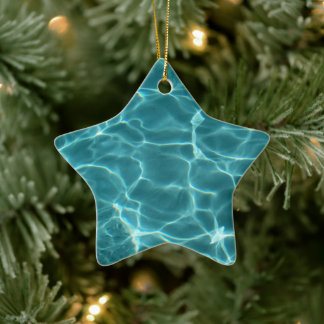 Swimming Pool Sports Star Photo Ceramic Tree Decoration