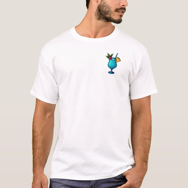 Swimming Pool T-Shirt – Retro Tropical Cocktail (Front)