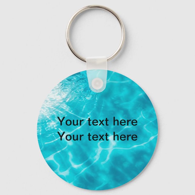Swimming Pool Theme Promotional Keychains (Front)