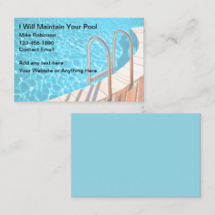 Swimming Pool Unique Business Cards Design