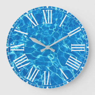 Swimming Pool Water Large Clock