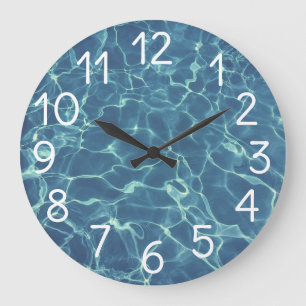 Swimming Pool Water Large Clock