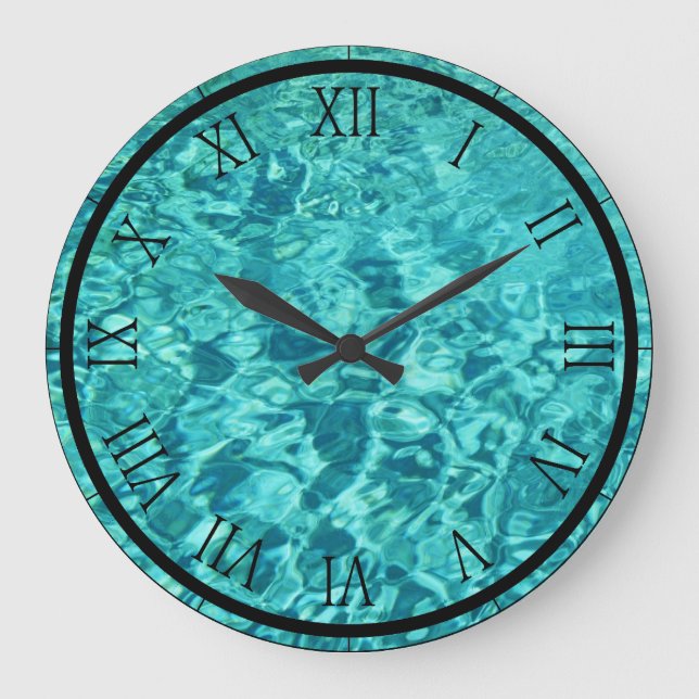 Swimming Pool Water Large Clock (Front)