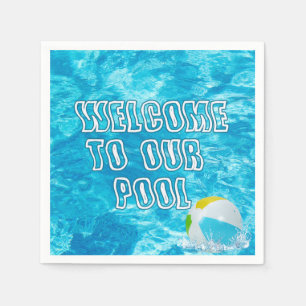 Swimming Pool Welcome Napkin