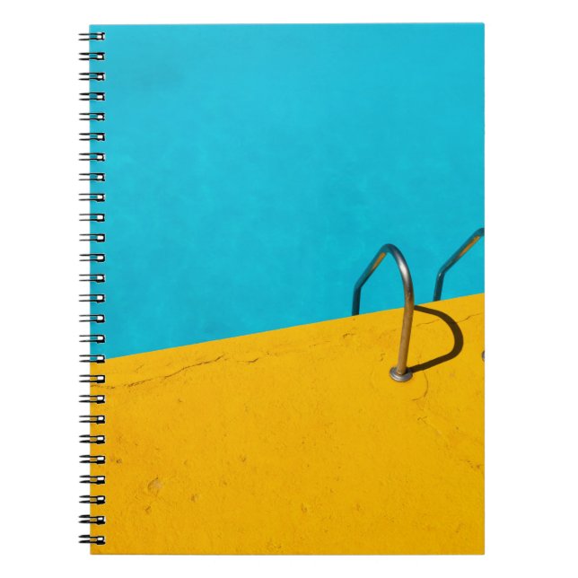 Swimming pool with stainless steel ladder notebook (Front)