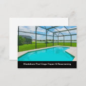 Swimming Pools And Rescreening Business Card (Front/Back)